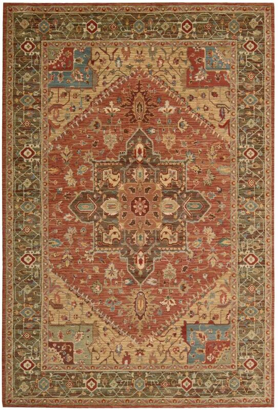 Nourison Clearance Living Treasures LI01 Rust Rug