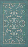 Nourison Clearance & Garden RS019 Light Blue Rug