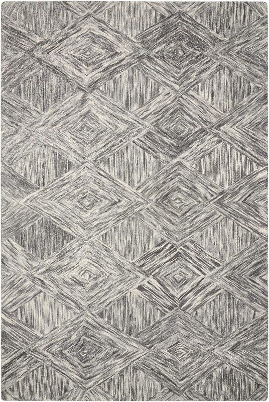 Nourison Sale Interlock ITL01 Charcoal Rug