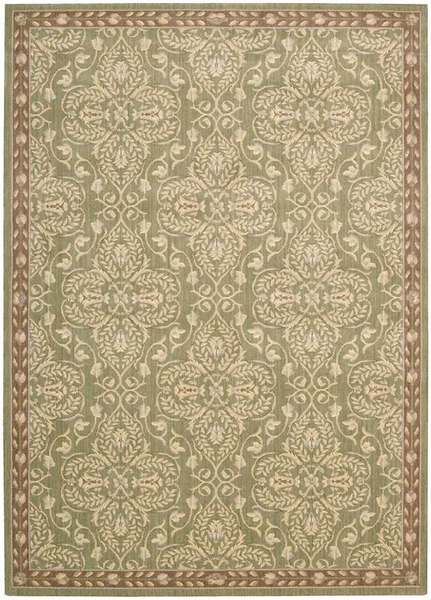 Nourison Clearance Riviera RI01 Green Rug