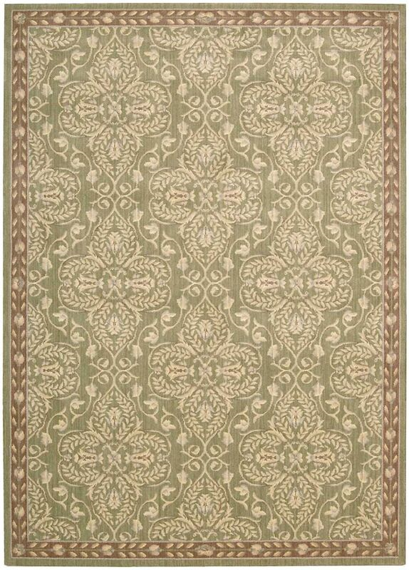 Nourison Clearance Riviera RI01 Green Rug