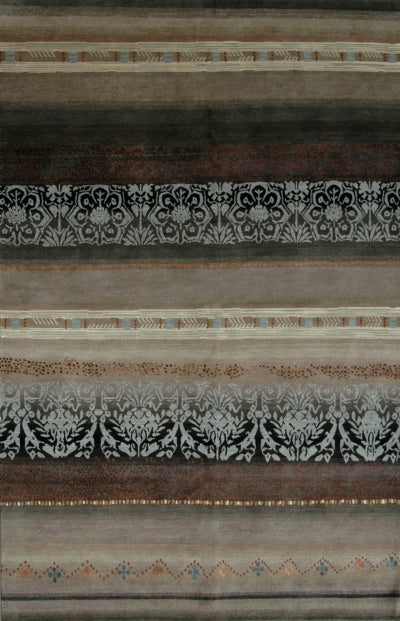 Tibet Rug Company 100 CT w/ Silk Arabesque Blue Rug