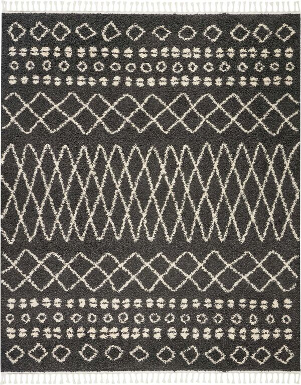 Nourison Clearance Moroccan Shag MRS02 Charcoal Rug