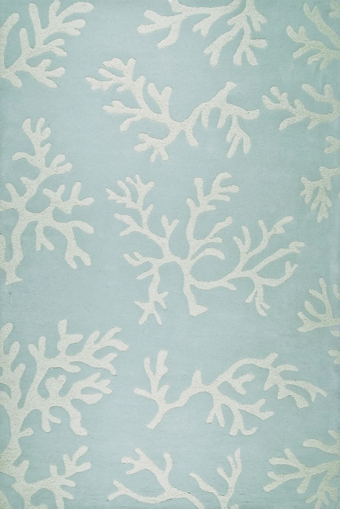Delos, Inc. Coastal 71318 Aqua Rug