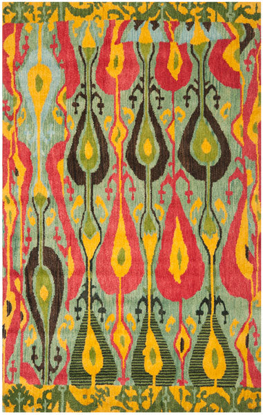 Safavieh Clearance Ikat IKT222B Blue Rug