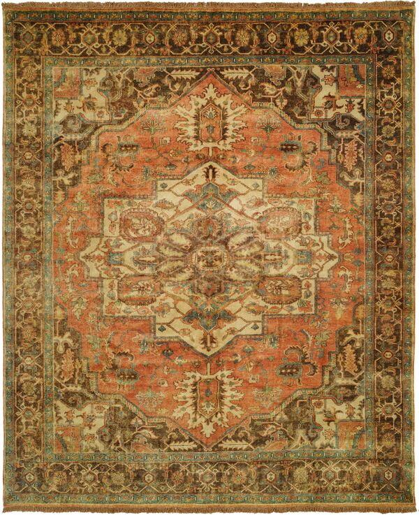 Shalom Brothers Jules Serapi JS654 Burnt Orange Rug
