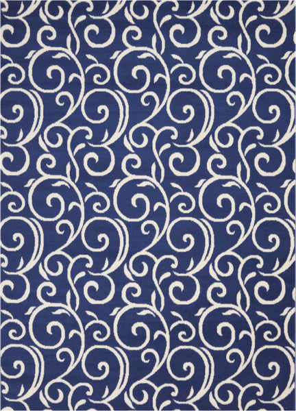 Nourison Clearance Grafix GRF19 Navy Blue Rug