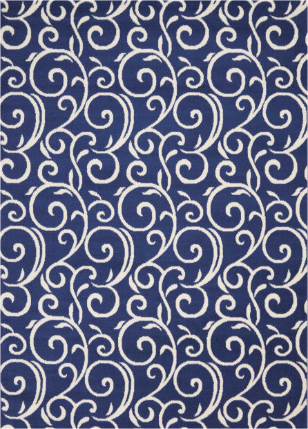 Nourison Clearance Grafix GRF19 Navy Blue Rug