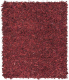 Safavieh Clearance Leather Shag LSG601D Red Rug