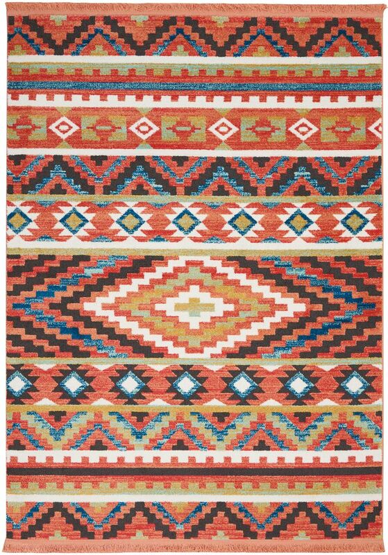 Nourison Clearance Navajo NAV04 Orange Rug