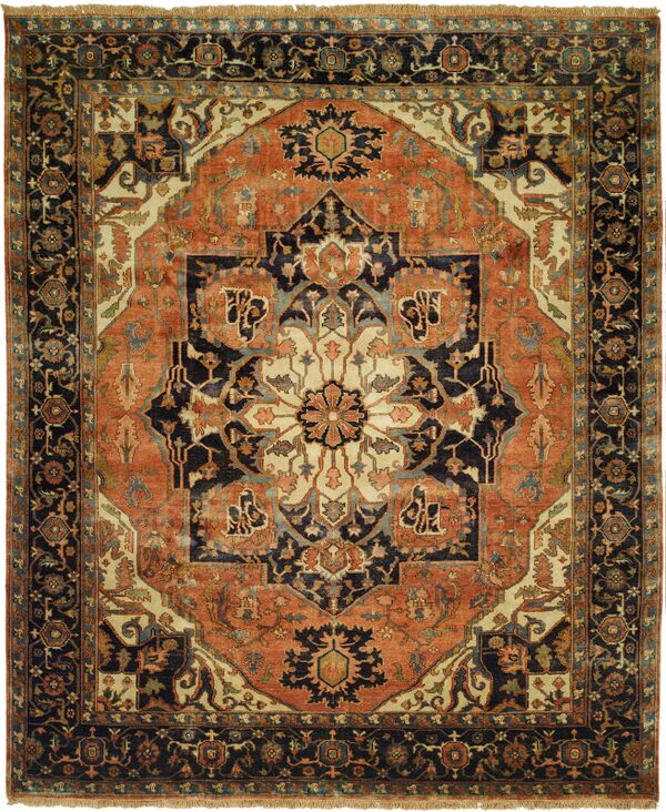 Shalom Brothers Jules Serapi JS554 Dark Amber Rug