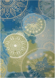 Nourison Clearance & Garden RS092 Blue Rug
