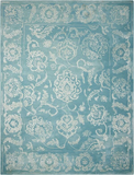 Nourison Clearance Opaline OPA12 Aqua Rug