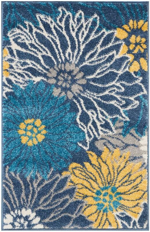 Nourison Sale Passion PSN17 Blue Rug