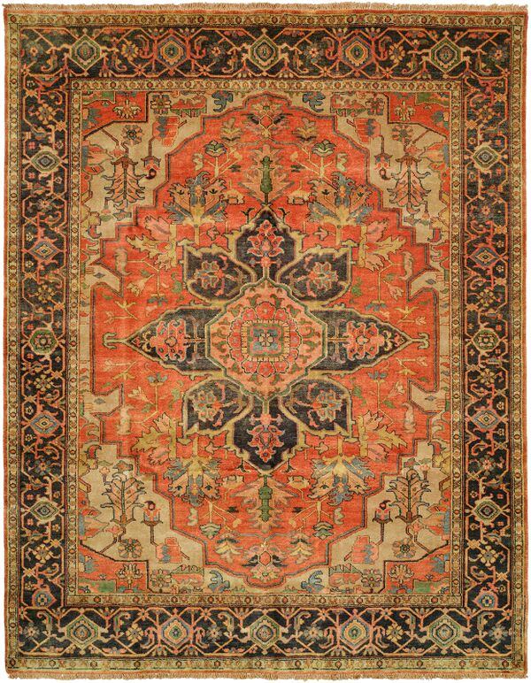 Shalom Brothers Jules Serapi JS454 Burnt Orange Rug
