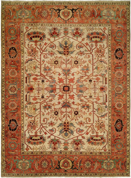 HRI Serapi Heritage SH45 Ivory Rug