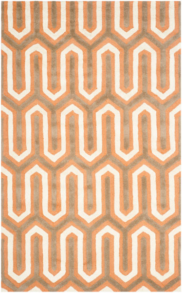 Safavieh Clearance Cambridge CAM351Y Orange Rug