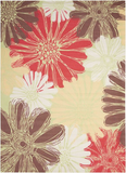 Nourison Clearance & Garden RS022 Green Rug