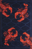 Delos, Inc. Coastal 70808 Navy Rug