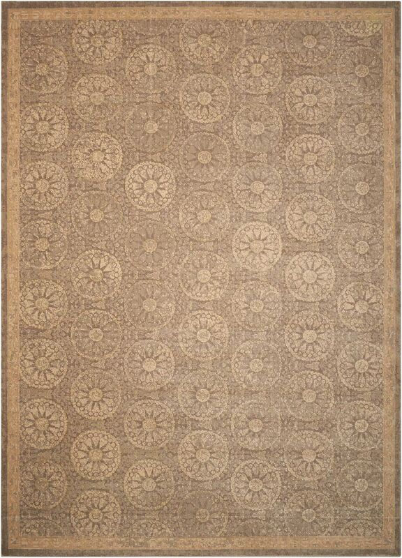 Nourison Clearance Silken Allure SLK04 Mushroom Rug