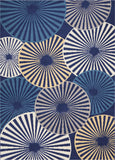 Nourison Clearance Grafix GRF20 Navy Blue Rug