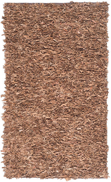 Safavieh Clearance Leather Shag LSG511K Brown Rug