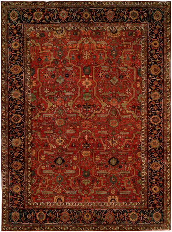 HRI Antique Heriz 104 Red Rug