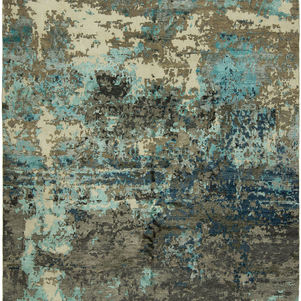 Rugs Done Right Everett FF74 Abstract Grey / Blue Rug