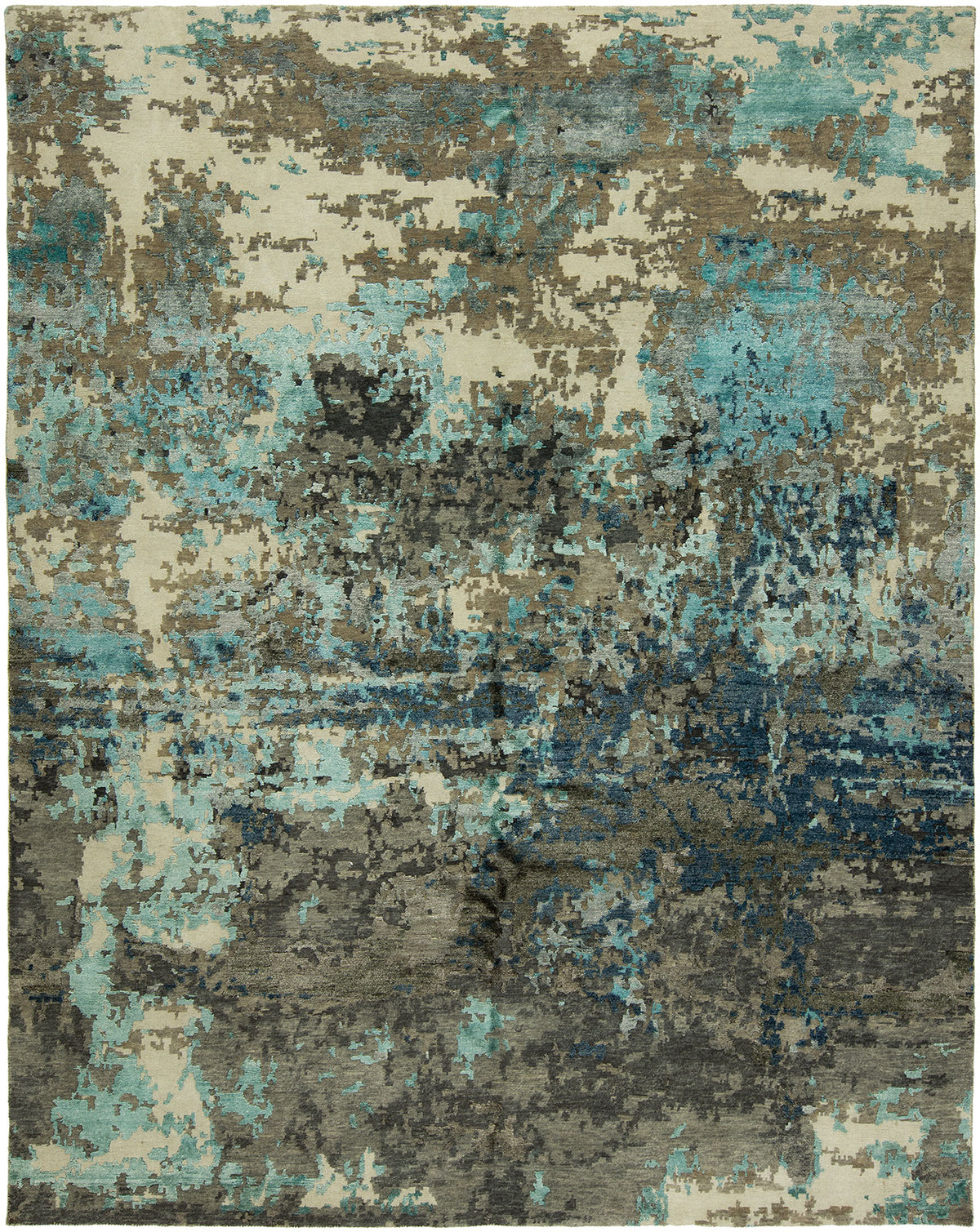 Rugs Done Right Everett FF74 Abstract Grey / Blue Rug
