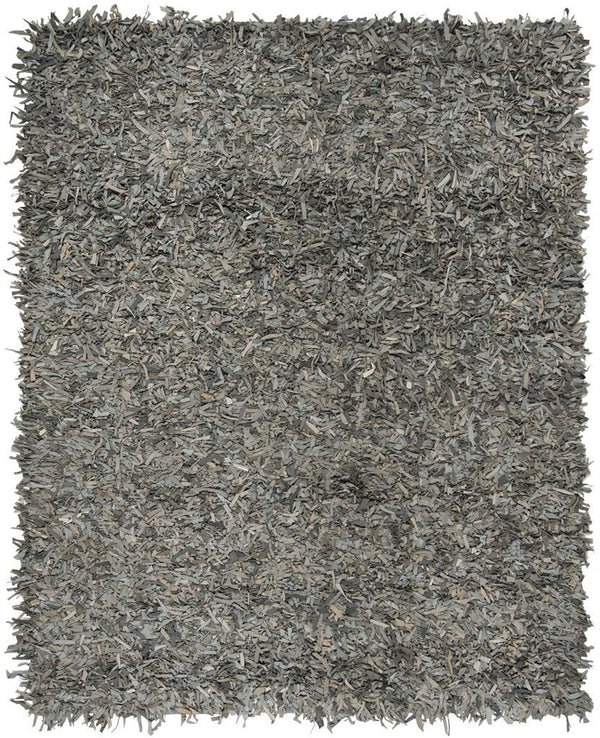 Safavieh Clearance Leather Shag LSG601G Grey Rug