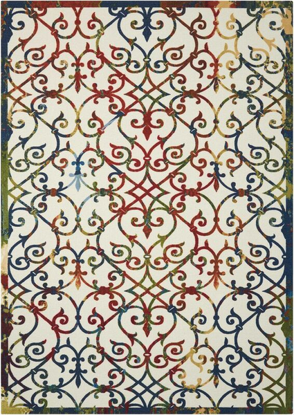 Nourison Clearance & Garden RS093 Multi Rug