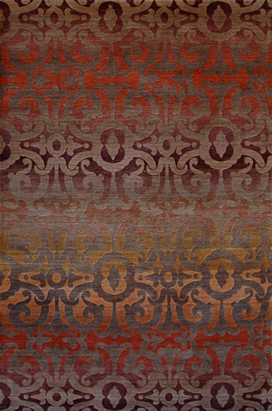 Tibet Rug Company 100 CT WROUGHT IRON Walnut Rug