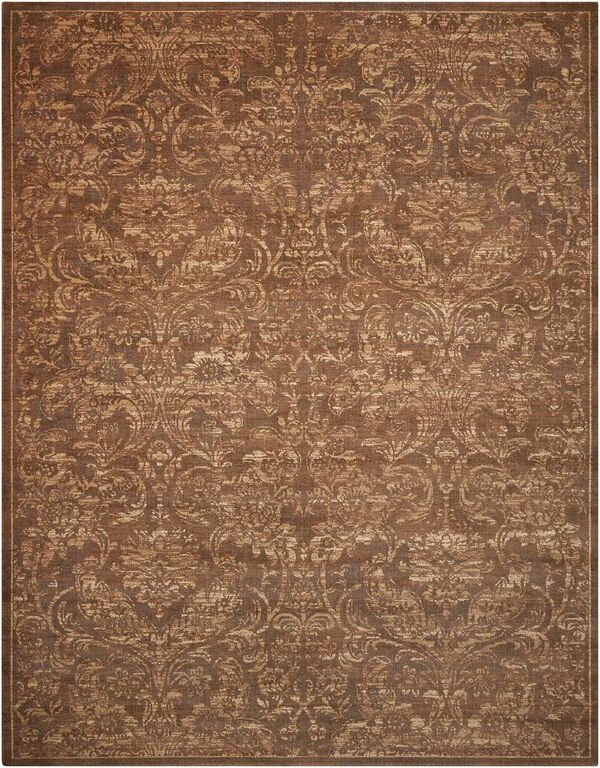 Nourison Clearance Silken Allure SLK19 Chocolate Rug