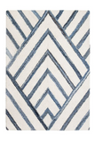 Anji Mountain Bamboo Rug, Co. Bell Bottom Blues AMB1120 Ivory Rug