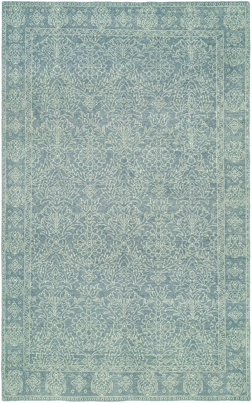 HRI Canterbury DC26 Light Blue Rug