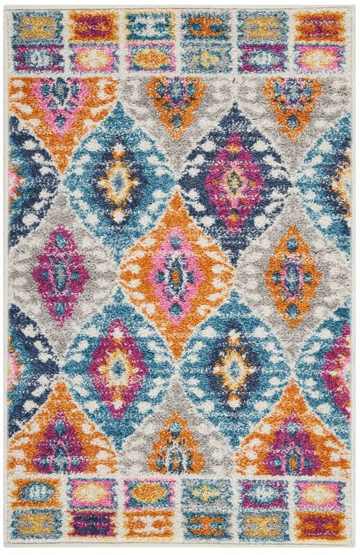 Nourison Clearance Passion PSN02 Teal Rug