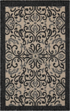 Nourison Clearance Caribbean CRB12 Ivory/Charcoal Rug