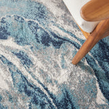 nourison american manor amr03 blue ivory rug