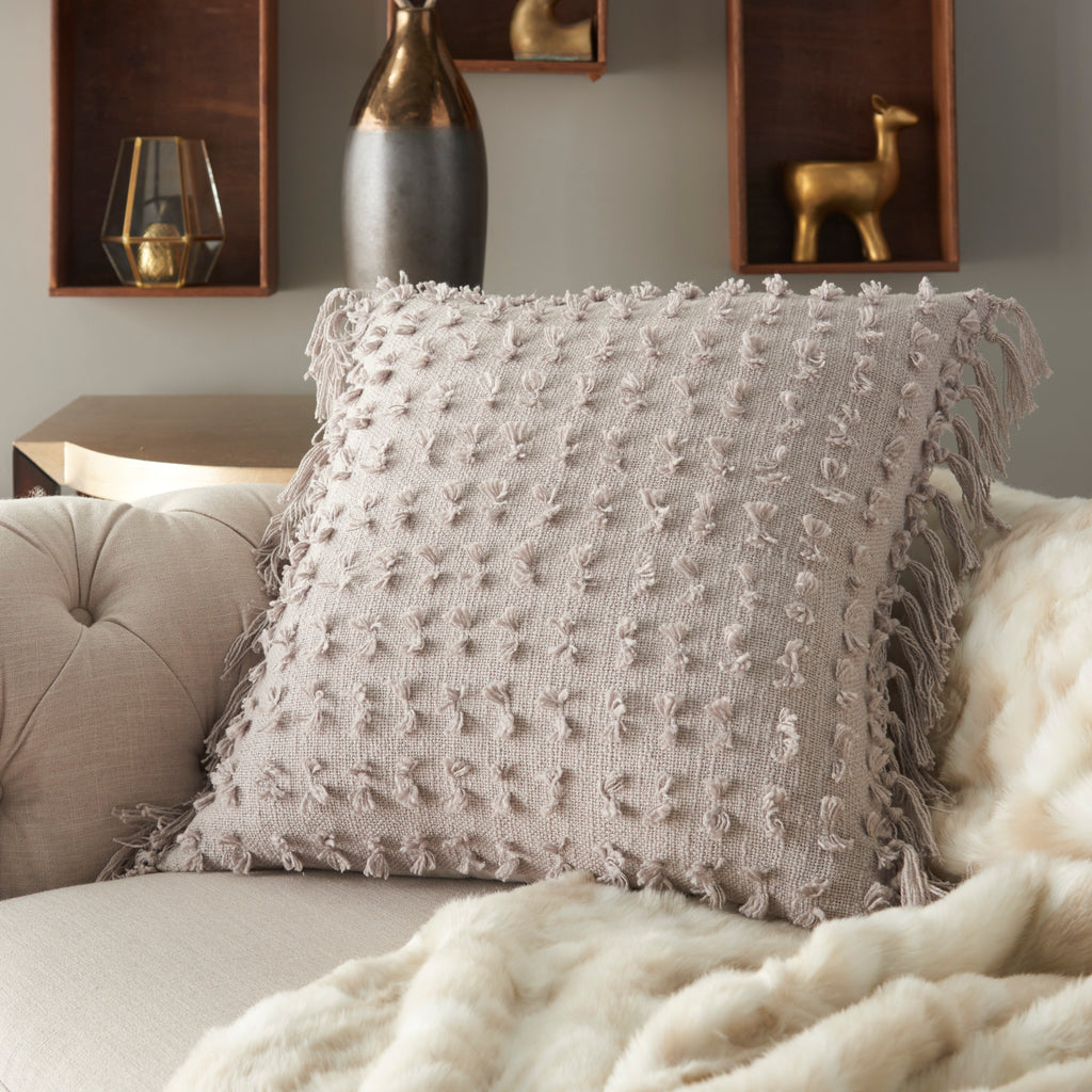 nourison life styles gt037 khaki pillow