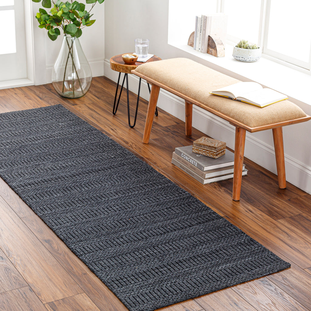 surya hickory hck 2300 charcoal rug