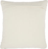 nourison natural leather hide dl505 clay pillow