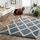 surya hudson shag hds 2301 blue rug
