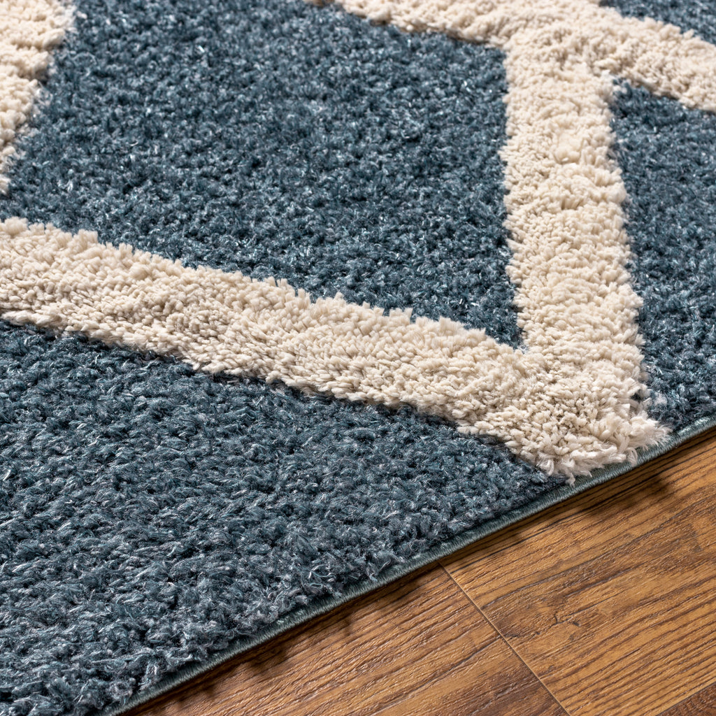 surya hudson shag hds 2301 blue rug