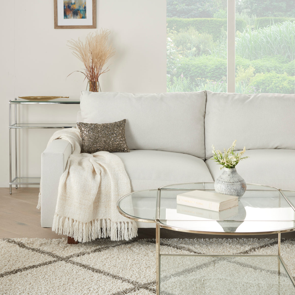 nourison luminescence z5000 pewter pillow