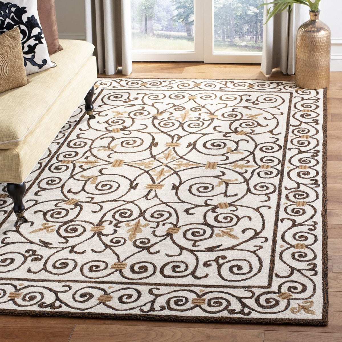 safavieh clearance chelsea hk11h dark brown rug