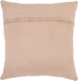 nourison natural leather hide s4285 rose pillow
