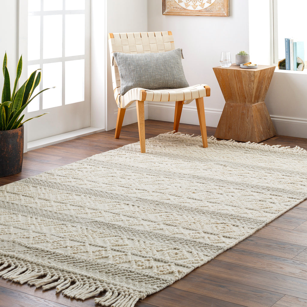 surya hemingway hmg 2309 light grey rug