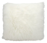 nourison fur fl100 white pillow