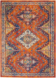 nourison allur alr02 orange multicolor rug
