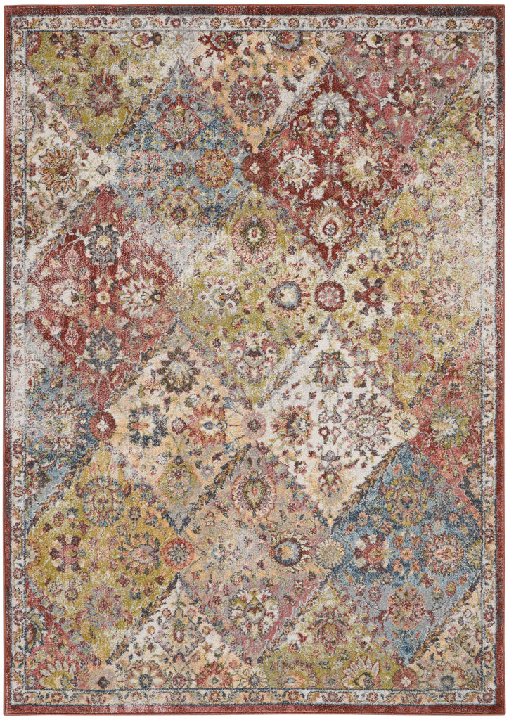nourison soraya sor01 terracotta multicolor rug